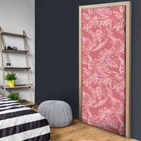 Tahiti Tarona Tiare Floral Door Cover Monstera Palm Tropical Leaves LT01 - Polynesian Pride