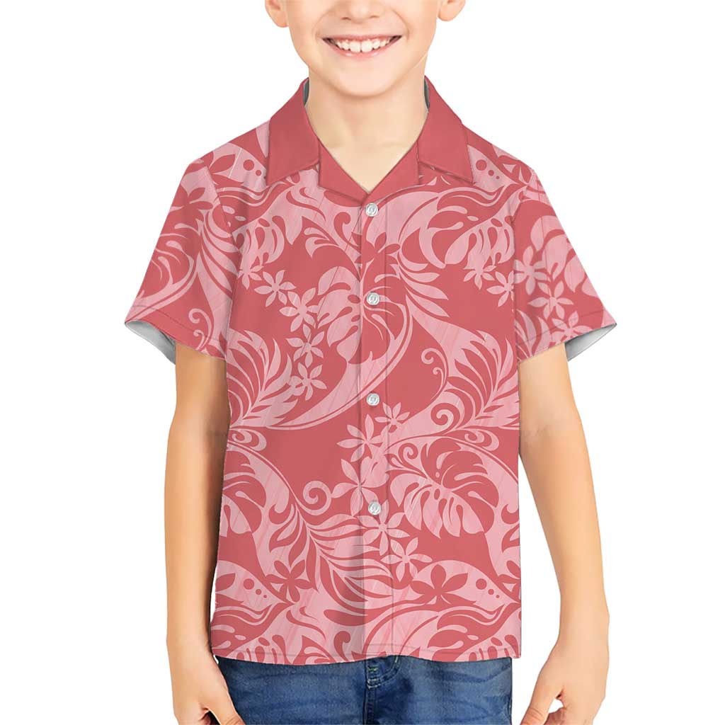 Tahiti Tarona Tiare Floral Hawaiian Shirt Monstera Palm Tropical Leaves LT01 - Polynesian Pride