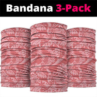 Tahiti Tarona Tiare Floral Neck Gaiter Monstera Palm Tropical Leaves - Polynesian Pride