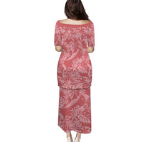 Tahiti Tarona Tiare Floral Puletasi Monstera Palm Tropical Leaves - Polynesian Pride