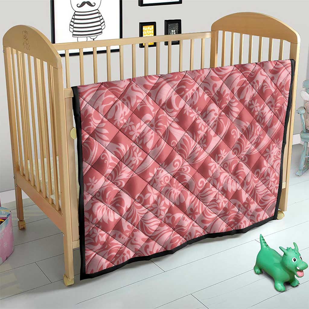 Tahiti Tarona Tiare Floral Quilt Monstera Palm Tropical Leaves - Polynesian Pride