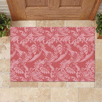 Tahiti Tarona Tiare Floral Rubber Doormat Monstera Palm Tropical Leaves - Polynesian Pride