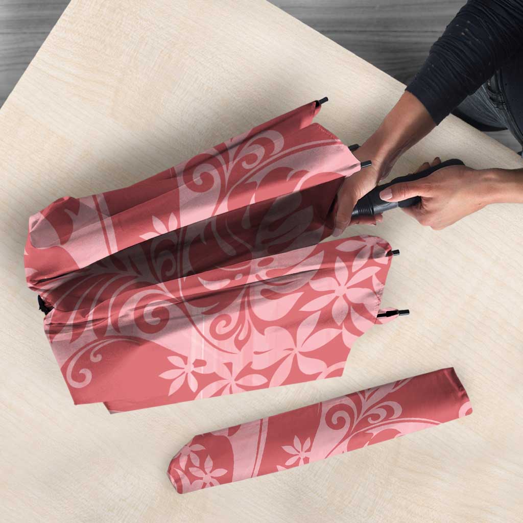 Tahiti Tarona Tiare Floral Umbrella Monstera Palm Tropical Leaves - Polynesian Pride