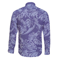 Tahiti Vareau Tiare Floral Family Matching Off Shoulder Maxi Dress and Hawaiian Shirt Monstera Palm Tropical Leaves - Polynesian Pride