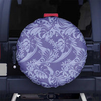 Tahiti Vareau Tiare Floral Spare Tire Cover Monstera Palm Tropical Leaves - Polynesian Pride