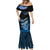 Hawaii Mermaid Dress Polynesian Shark with Kakau Blue Version LT01 - Polynesian Pride