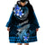 Hawaii Wearable Blanket Hoodie Polynesian Shark with Kakau Blue Version LT01 - Polynesian Pride