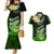 Hawaii Couples Matching Mermaid Dress and Hawaiian Shirt Polynesian Shark with Kakau Green Version LT01 Green - Polynesian Pride