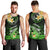 Hawaii Men Tank Top Polynesian Shark with Kakau Green Version LT01 - Polynesian Pride