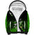Hawaii Sherpa Hoodie Polynesian Shark with Kakau Green Version LT01 Unisex Green - Polynesian Pride