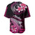 Hawaii Baseball Jersey Polynesian Shark with Kakau Pink Version LT01 - Polynesian Pride