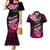 Hawaii Couples Matching Mermaid Dress and Hawaiian Shirt Polynesian Shark with Kakau Pink Version LT01 Pink - Polynesian Pride