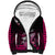 Hawaii Sherpa Hoodie Polynesian Shark with Kakau Pink Version LT01 Unisex Pink - Polynesian Pride
