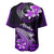 Hawaii Baseball Jersey Polynesian Shark with Kakau Purple Version LT01 - Polynesian Pride