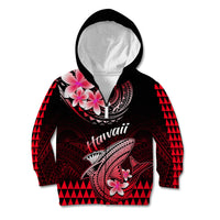 Hawaii Kid Hoodie Polynesian Shark with Kakau Red Version LT01 - Polynesian Pride