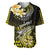 Hawaii Baseball Jersey Polynesian Shark with Kakau Yellow Version LT01 Yellow - Polynesian Pride