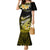 Hawaii Mermaid Dress Polynesian Shark with Kakau Yellow Version LT01 Women Yellow - Polynesian Pride