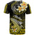 Hawaii T Shirt Polynesian Shark with Kakau Yellow Version LT01 - Polynesian Pride