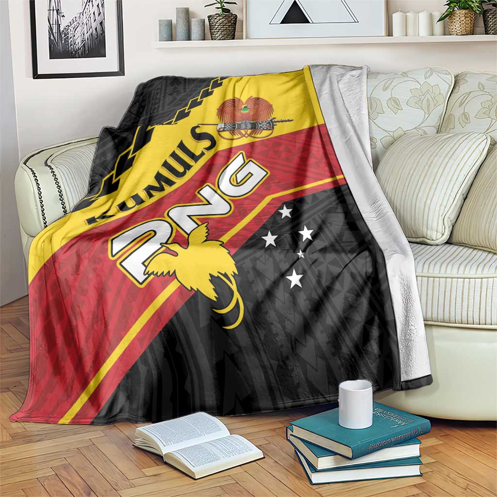 PNG Blanket The Kumuls Are On A Roll LT01 Black - Polynesian Pride