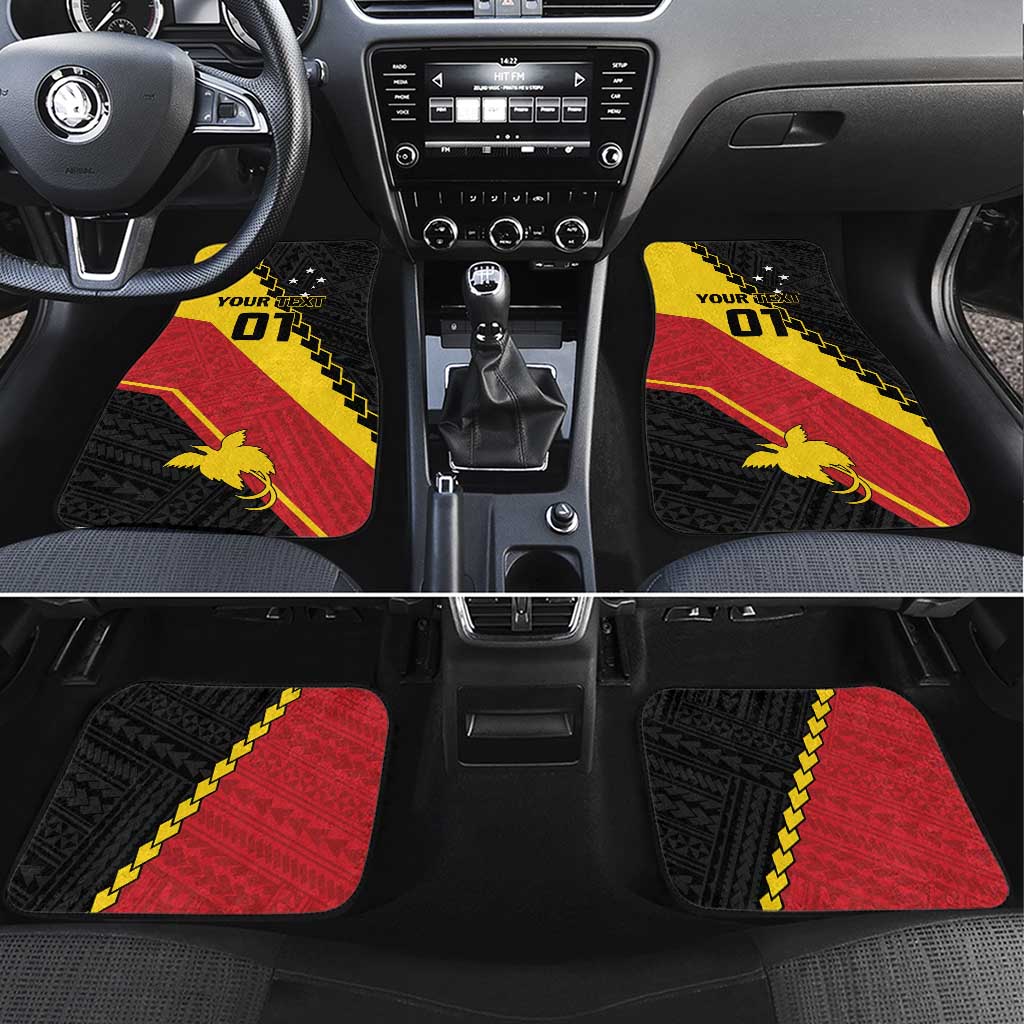 PNG Car Mats The Kumuls Are On A Roll LT01 Set 4pcs Black - Polynesian Pride