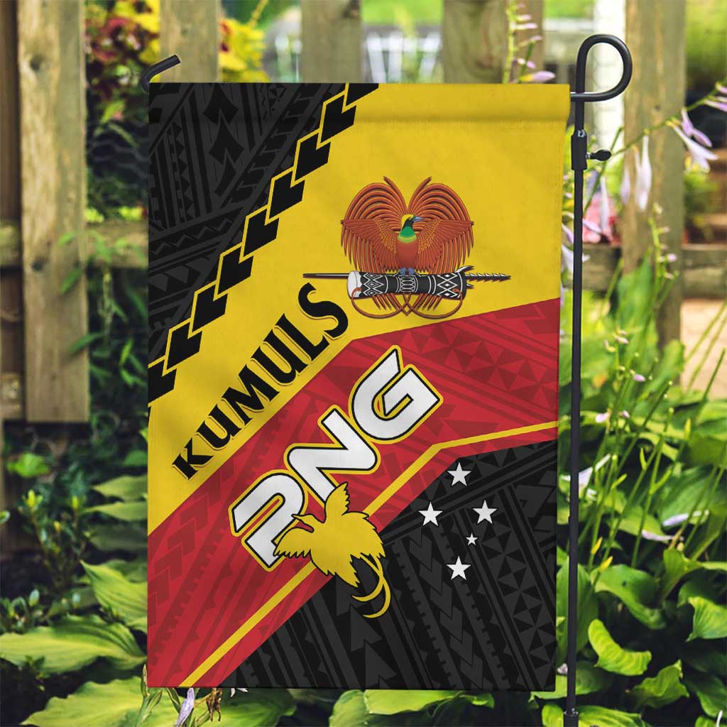 PNG Garden Flag The Kumuls Are On A Roll LT01 Garden Flag Black - Polynesian Pride