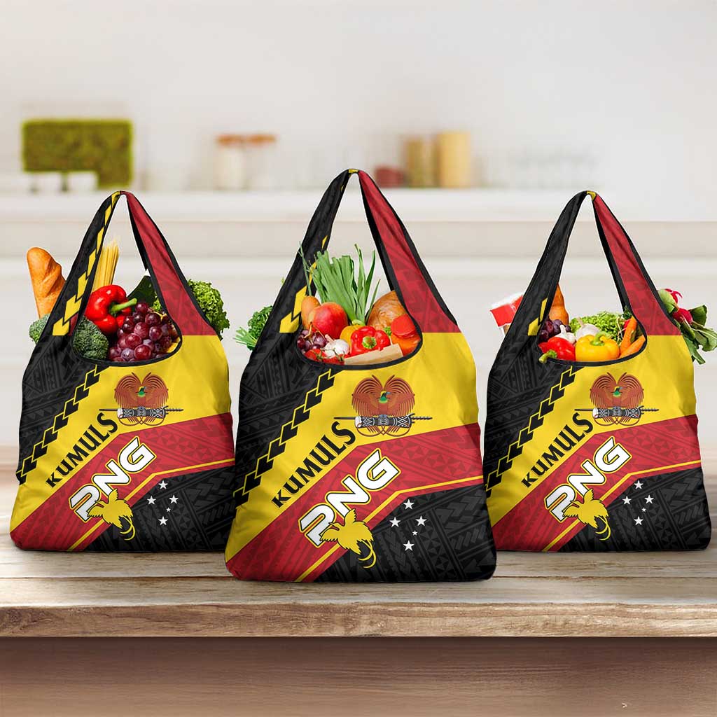 PNG Grocery Bag The Kumuls Are On A Roll LT01 3-pack One Size Black - Polynesian Pride
