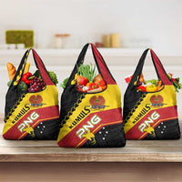 PNG Grocery Bag The Kumuls Are On A Roll LT01 3-pack One Size Black - Polynesian Pride