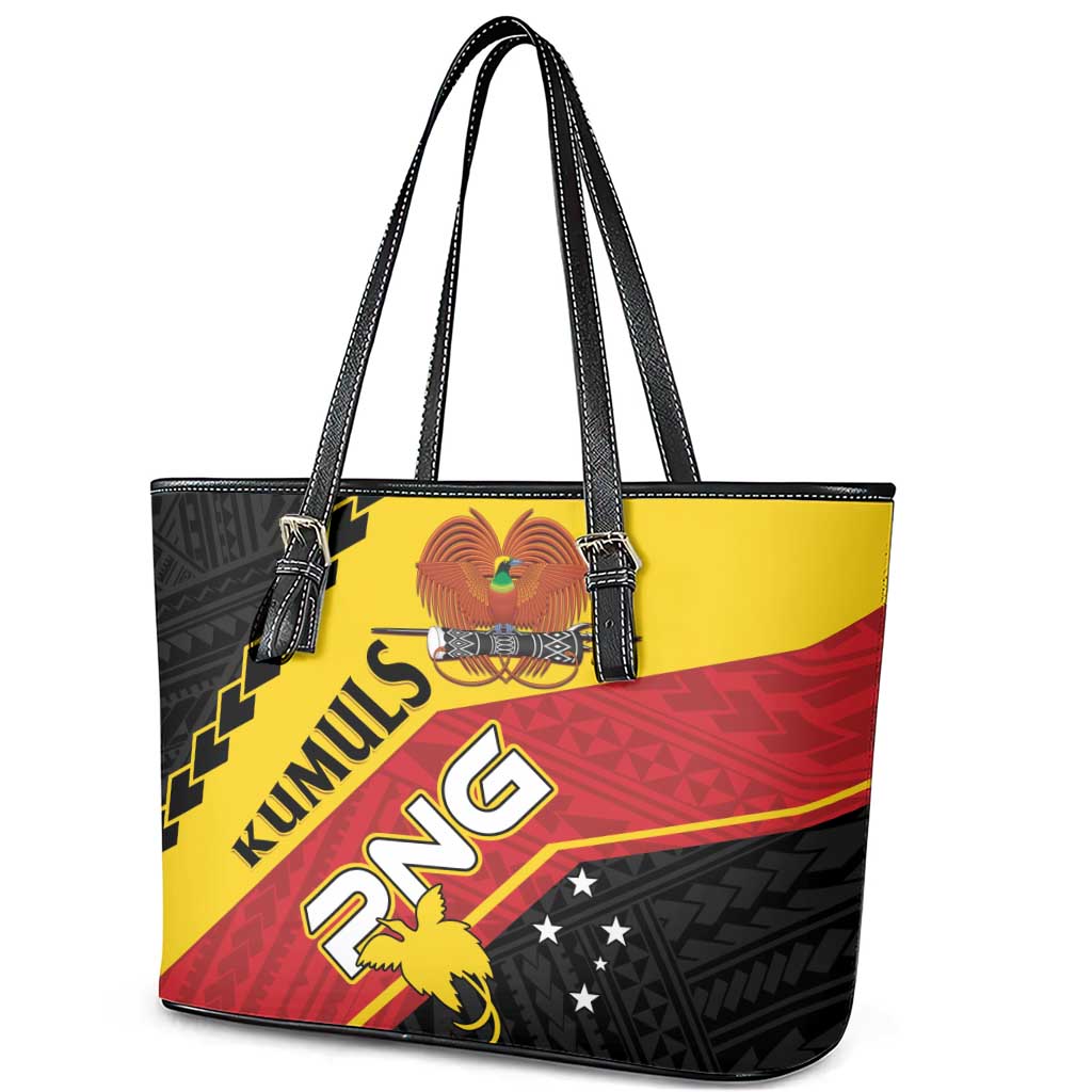 PNG Leather Tote Bag The Kumuls Are On A Roll LT01 - Polynesian Pride