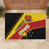 PNG Rubber Doormat The Kumuls Are On A Roll LT01 Black - Polynesian Pride