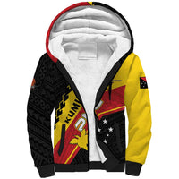 Custom PNG Sherpa Hoodie The Kumuls Are On A Roll LT01 Unisex Black - Polynesian Pride