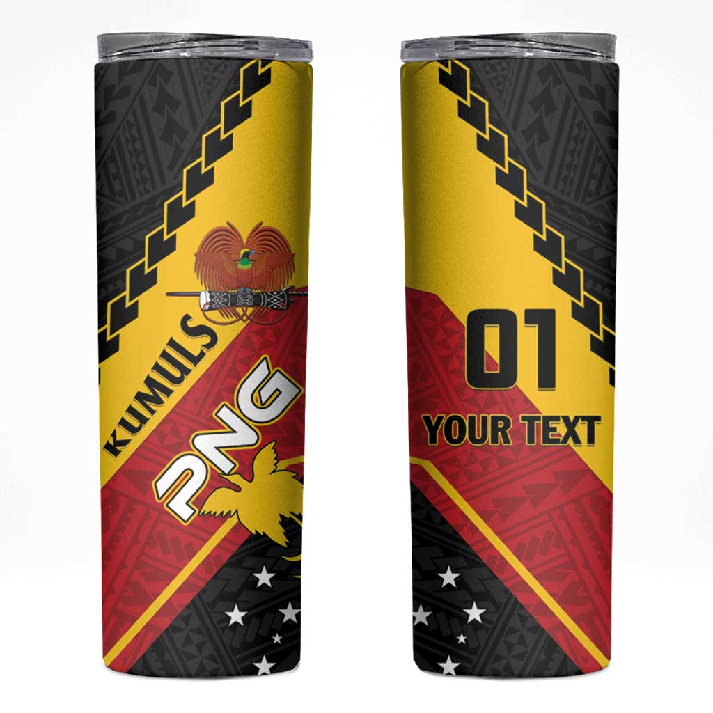 Custom PNG Rugby Skinny Tumbler The Kumuls Are On A Roll