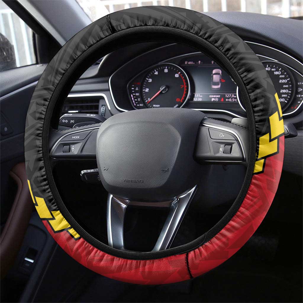 PNG Steering Wheel Cover The Kumuls Are On A Roll LT01 - Polynesian Pride