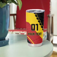 Custom PNG Rugby Tumbler Cup The Kumuls Are On A Roll LT01 - Polynesian Pride