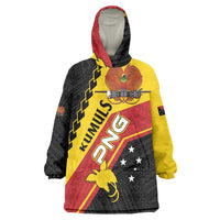 Custom PNG Wearable Blanket Hoodie The Kumuls Are On A Roll LT01 One Size Black - Polynesian Pride