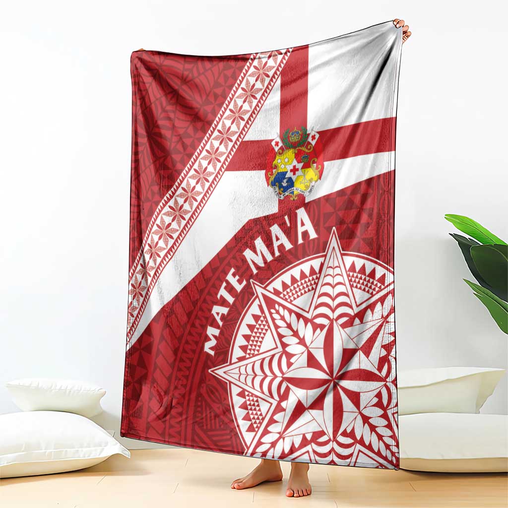 Tonga Rugby Mate Maa Blanket Ngatu Pattern LT01 - Polynesian Pride