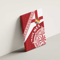 Tonga Rugby Mate Maa Canvas Wall Art Ngatu Pattern LT01 - Polynesian Pride