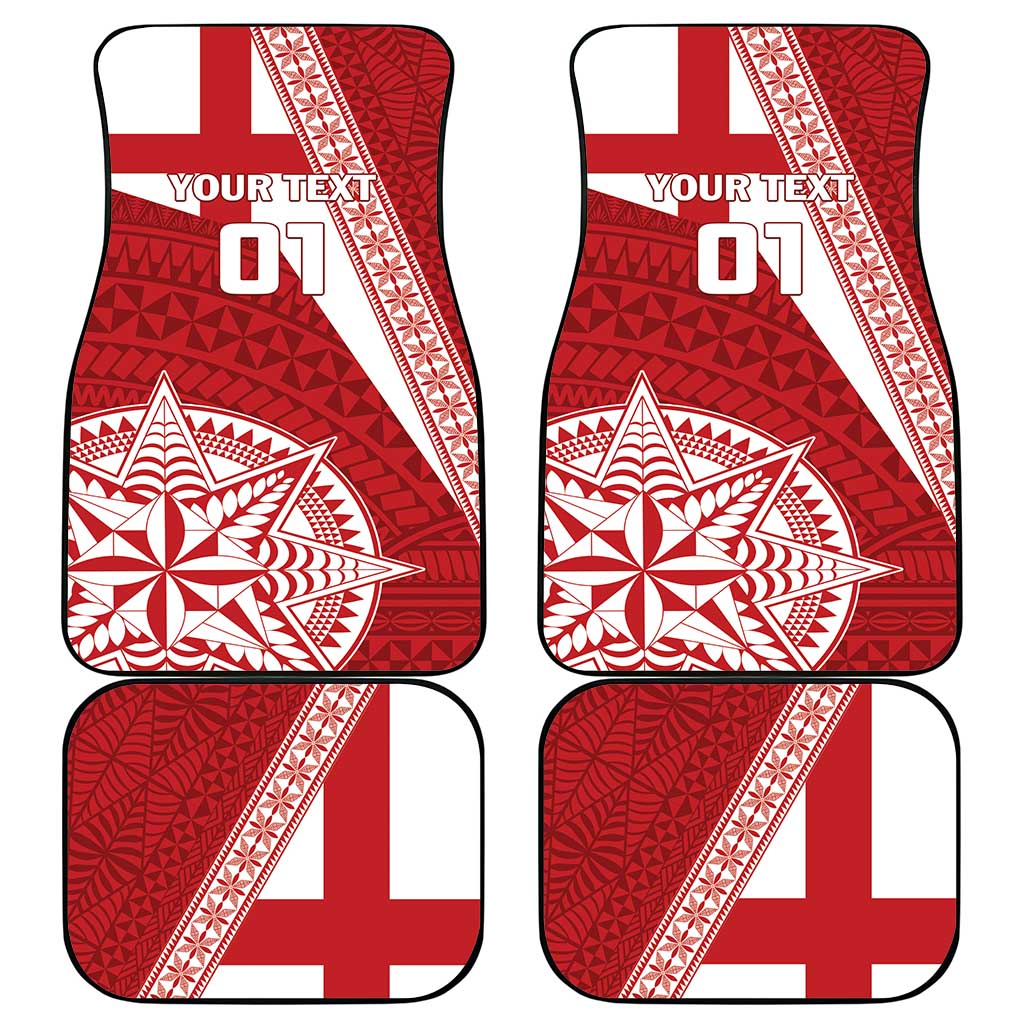 Tonga Rugby Mate Maa Car Mats Ngatu Pattern LT01 - Polynesian Pride