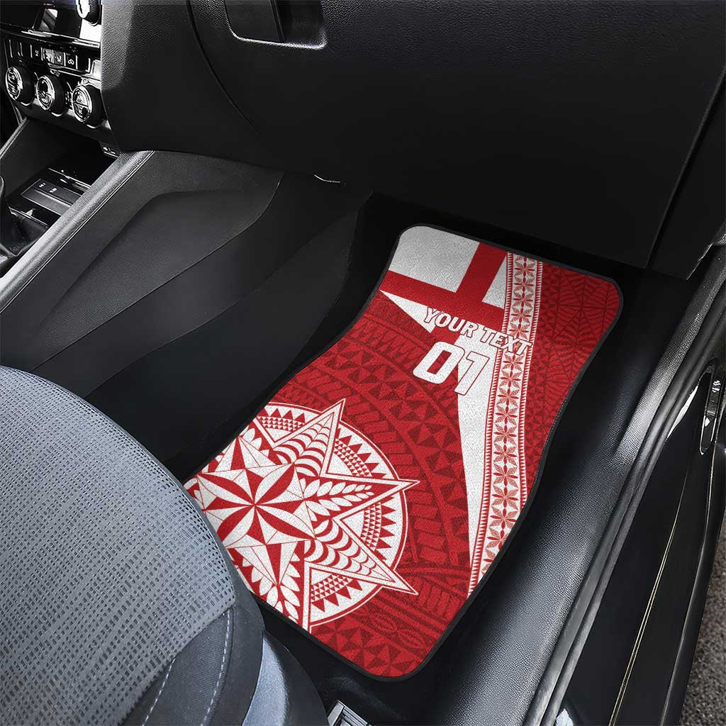 Tonga Rugby Mate Maa Car Mats Ngatu Pattern LT01 - Polynesian Pride