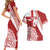 Custom Tonga Rugby Mate Maa Couples Matching Short Sleeve Bodycon Dress and Hawaiian Shirt Ngatu Pattern