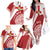 Custom Tonga Rugby Mate Maa Family Matching Off The Shoulder Long Sleeve Dress and Hawaiian Shirt Ngatu Pattern