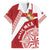 Custom Tonga Rugby Mate Maa Family Matching Off Shoulder Short Dress and Hawaiian Shirt Ngatu Pattern