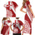 Custom Tonga Rugby Mate Maa Family Matching Short Sleeve Bodycon Dress and Hawaiian Shirt Ngatu Pattern