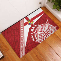 Tonga Rugby Mate Maa Rubber Doormat Ngatu Pattern LT01 - Polynesian Pride