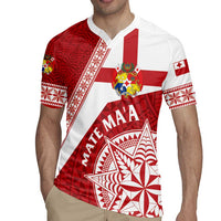 Custom Tonga Rugby Mate Maa Rugby Jersey Ngatu Pattern LT01 - Polynesian Pride