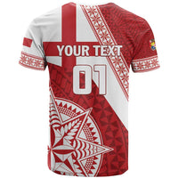 Custom Tonga Rugby Mate Maa T Shirt Ngatu Pattern LT01 - Polynesian Pride