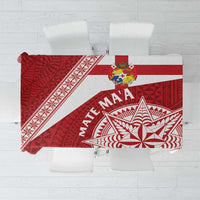 Tonga Rugby Mate Maa Tablecloth Ngatu Pattern LT01 Red - Polynesian Pride