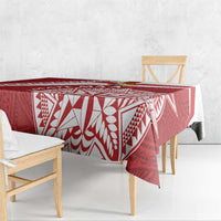 Tonga Rugby Mate Maa Tablecloth Ngatu Pattern LT01 - Polynesian Pride
