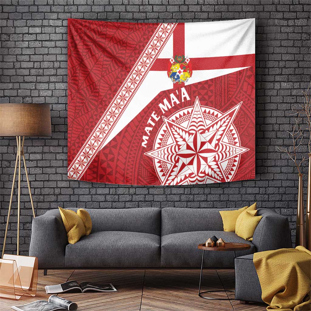 Tonga Rugby Mate Maa Tapestry Ngatu Pattern