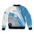 Custom Fiji Rugby Bati Bomber Jacket Tapa Pattern