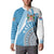 Custom Fiji Rugby Bati Button Sweatshirt Tapa Pattern